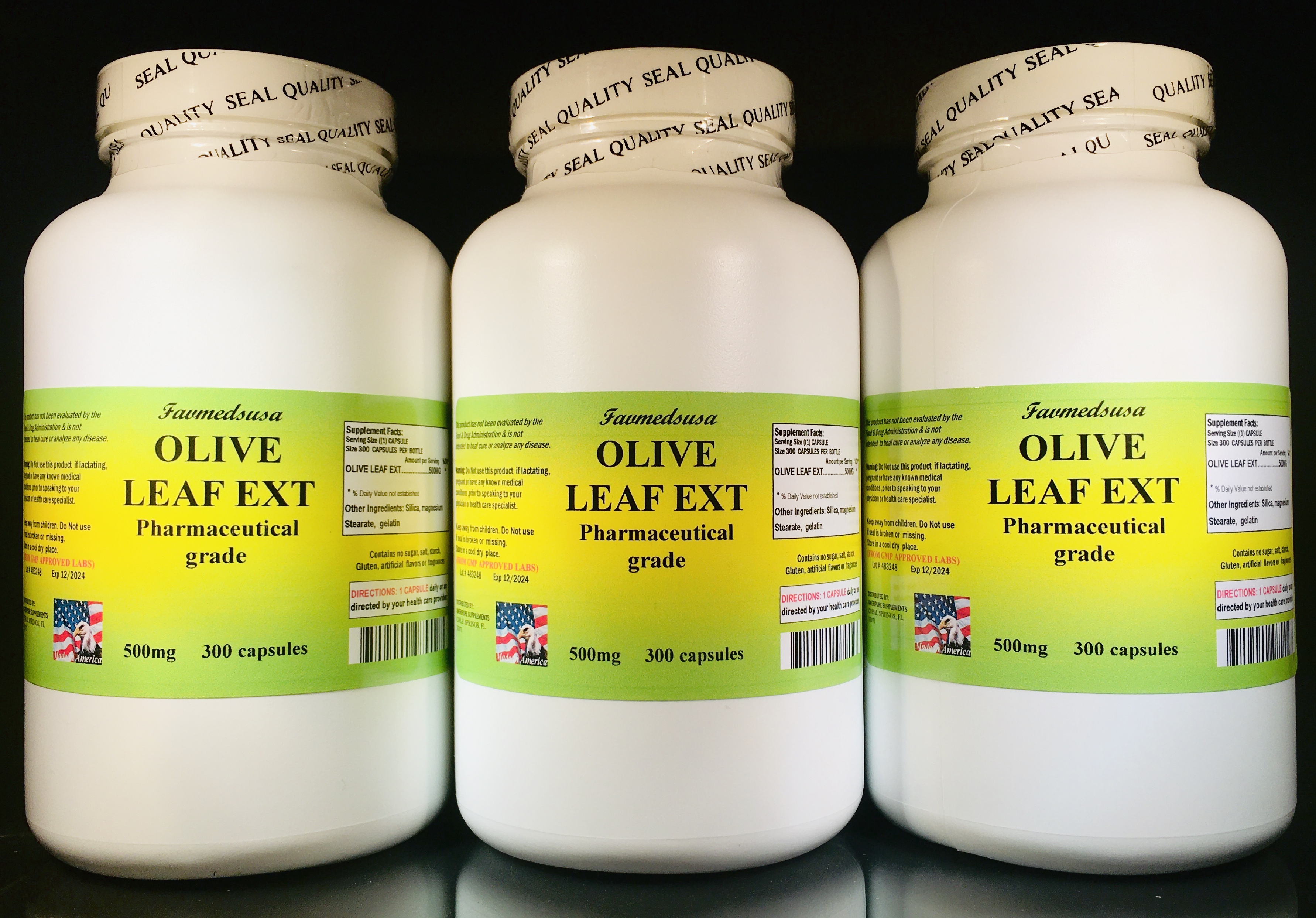 Olive Leaf Extract 500mg - 900 (3x300) capsules